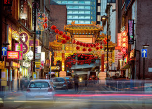 China town in Manchester on the Chinese new year